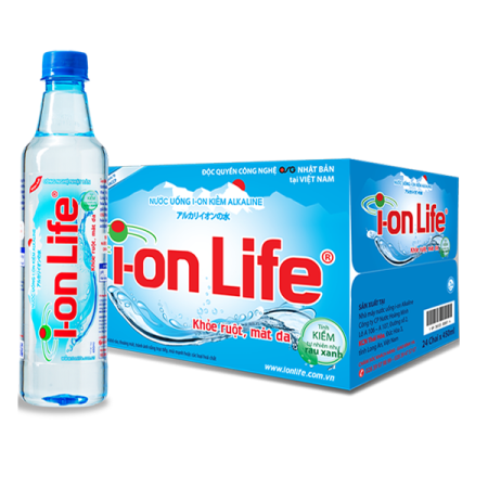 thùng nước ion life 450ml