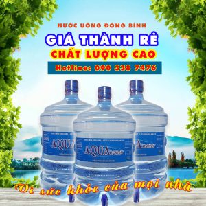 Nước uống đóng bình giá rẻ AQUA water 20 lít
