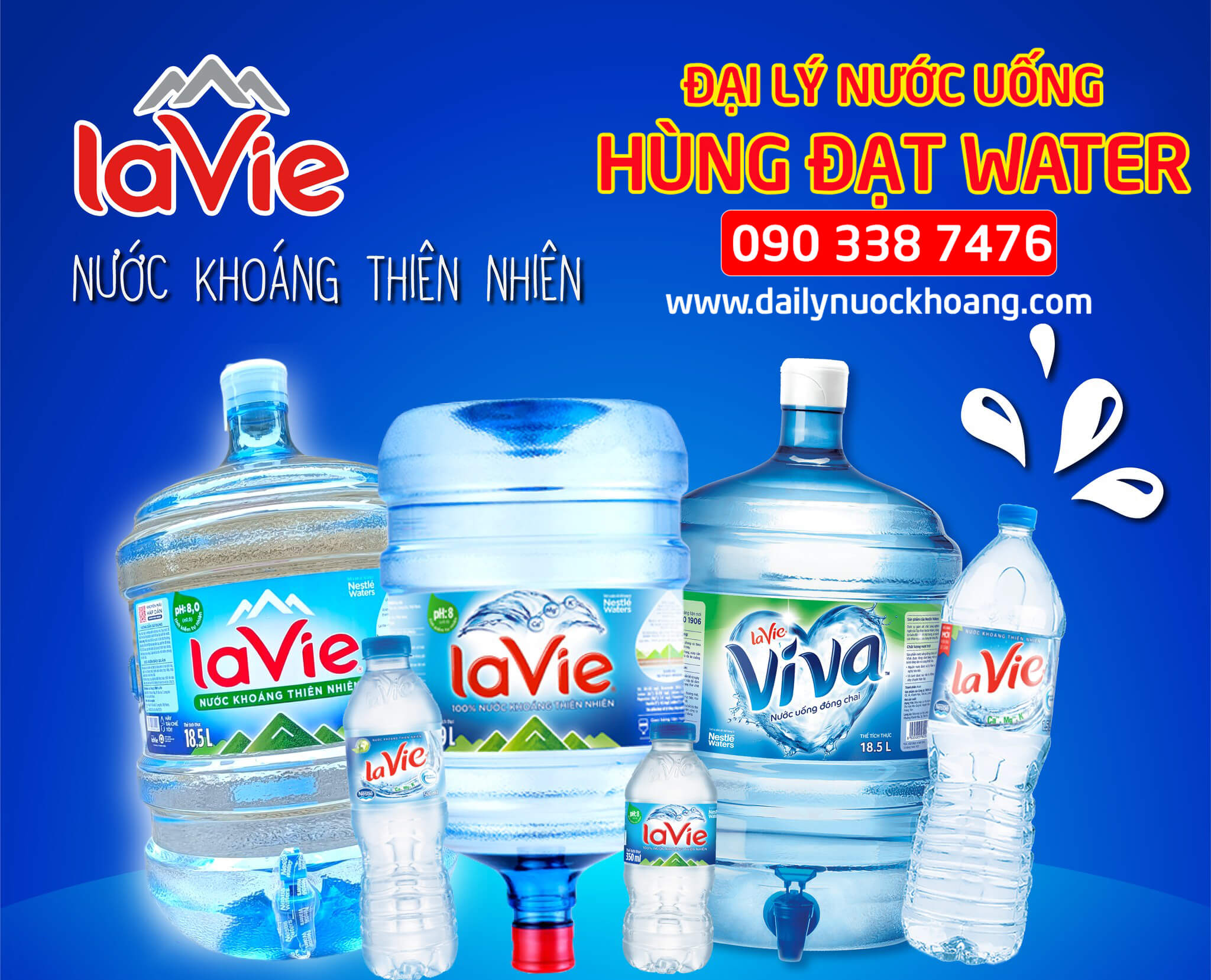 Đại lý nước khoáng Lavie quận 8 chính hãng gần đây - Hùng Đạt Water